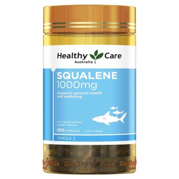 Healthy Care Squalene 1000mg高纯角鲨烯软骨素胶囊 200粒