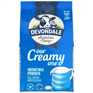 DF Devondale full cream 澳洲德运全脂奶粉 全家奶粉调制乳粉 1kg