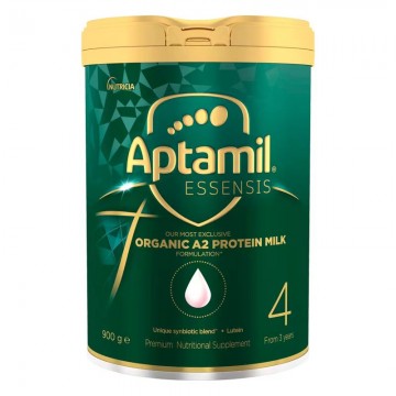 AE4 Aptamil 奇迹绿罐Essensis有机A2蛋白婴幼儿奶粉4段 900g