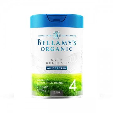 BB4 Bellamy's 贝拉米A2酪蛋白Beta Genica-8有机婴幼儿四段奶粉（白金款） 800g